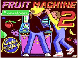 Title screen of Fruit Machine Simulator on the Commodore 64.