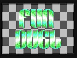 Title screen of Fun Duel on the Commodore 64.