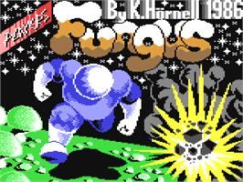 Title screen of Fungus on the Commodore 64.