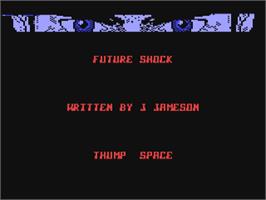 Title screen of Future Shock (MicroValue) on the Commodore 64.