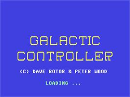 Title screen of Galactic Controller on the Commodore 64.