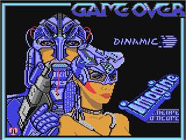 Title screen of Game Over on the Commodore 64.
