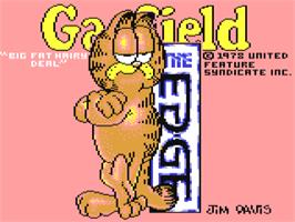Title screen of Garfield: Big, Fat, Hairy Deal on the Commodore 64.
