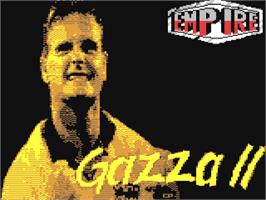Title screen of Gazza 2 on the Commodore 64.