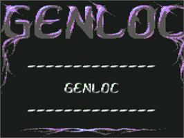 Title screen of Genloc on the Commodore 64.