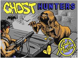 Title screen of Ghost Hunters on the Commodore 64.