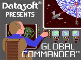 Title screen of Global Commander on the Commodore 64.