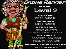 Title screen of Gnome Ranger on the Commodore 64.