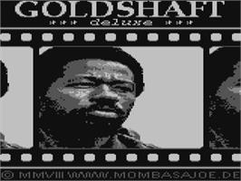 Title screen of Goldshaft Deluxe on the Commodore 64.