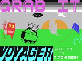 Title screen of Grab It on the Commodore 64.