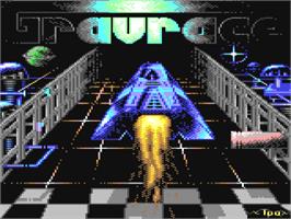 Title screen of Gravrace on the Commodore 64.