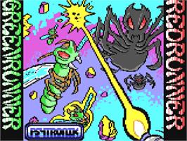 Title screen of Greenrunner on the Commodore 64.