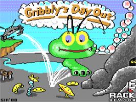 Title screen of Gribbly's Day Out on the Commodore 64.