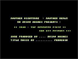 Title screen of Grod - The Demented Pixie on the Commodore 64.