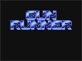 Title screen of Gun Runner (Mnemonic Productions) on the Commodore 64.