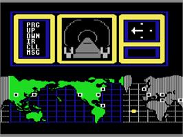 Title screen of Hacker on the Commodore 64.