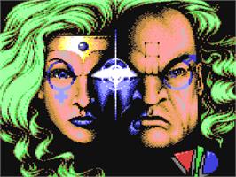 Title screen of Hammerfist on the Commodore 64.