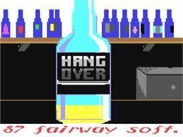 Title screen of Hang Over on the Commodore 64.