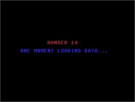 Title screen of Hanger 14 on the Commodore 64.