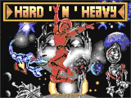 Title screen of Hard'n'heavy on the Commodore 64.