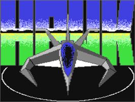 Title screen of Hawk on the Commodore 64.