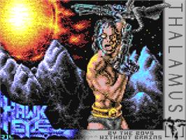 Title screen of Hawkeye on the Commodore 64.