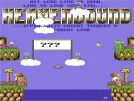 Title screen of Heavenbound on the Commodore 64.