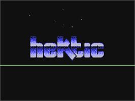 Title screen of Hektic on the Commodore 64.