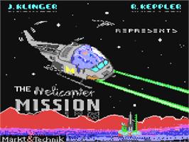 Title screen of Helicopter Mission on the Commodore 64.