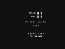 Title screen of Hell Zone 2 on the Commodore 64.