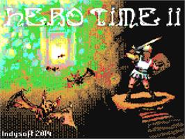 Title screen of Hero Time 2 on the Commodore 64.