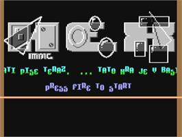 Title screen of Hex on the Commodore 64.