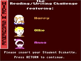 Title screen of Hide'n Sequence on the Commodore 64.