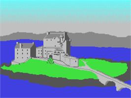 Title screen of Highland Games on the Commodore 64.