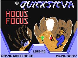 Title screen of Hocus Focus on the Commodore 64.
