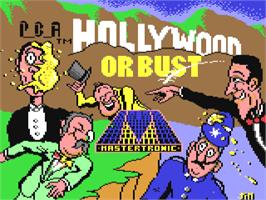 Title screen of Hollywood Or Bust on the Commodore 64.