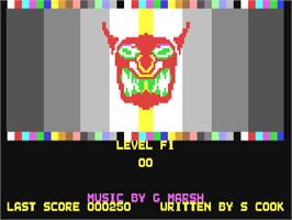 Title screen of Hoodoo Voodoo on the Commodore 64.