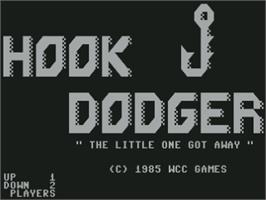 Title screen of Hook Dodger on the Commodore 64.
