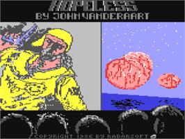 Title screen of Hopeless on the Commodore 64.