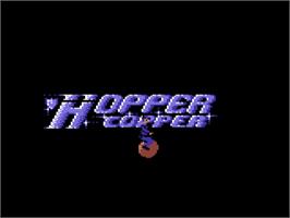 Title screen of Hopper Copper on the Commodore 64.
