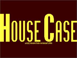 Title screen of House Case on the Commodore 64.