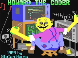 Title screen of Howard The Coder on the Commodore 64.