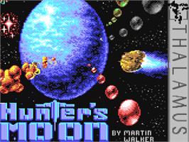 Title screen of Hunter's Moon on the Commodore 64.