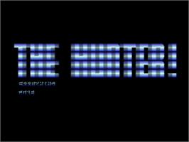 Title screen of Hunter on the Commodore 64.