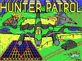 Title screen of Hunter Patrol on the Commodore 64.