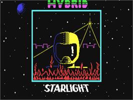 Title screen of Hybrid on the Commodore 64.