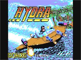 Title screen of Hydra on the Commodore 64.