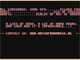 Title screen of Hyper on the Commodore 64.