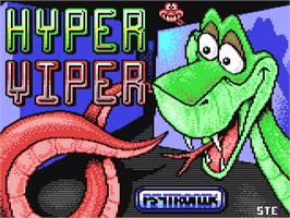 Title screen of Hyper Viper on the Commodore 64.