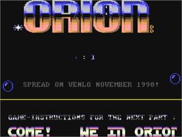 Title screen of Ice-cold 2 on the Commodore 64.